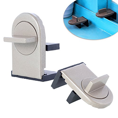 Neuftech 2 x Ajustable Bloqueo de Ventanas Cerradura de Seguridad del bebé para Ventanas y Puertas Neuftech 2 x Ajustable Bloqueo de Ventanas Cerradura de Seguridad del bebé para Ventanas y Puertas