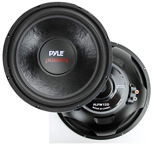 Nueva Pyle PLPW15D 15 "2000 W potencia DVC Power Car Audio Subwoofer Sub Woofer