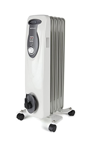 Orbegozo RA 1000 E, Radiador de Aceite, Construcción Modular de 5 Elementos, 1000 W, Blanco Orbegozo RA 1000 E, Radiador de Aceite, Construcción Modular de 5 Elementos, 1000 W, Blanco