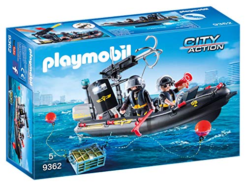 PLAYMOBIL City Action Lancha de las Fuerzas Especiales, Flotante, a Partir de 5 Años (9362) PLAYMOBIL City Action Lancha de las Fuerzas Especiales, Flotante, a Partir de 5 Años (9362)