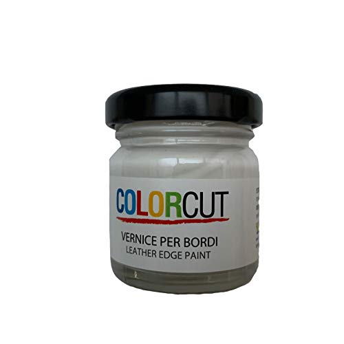 Tinte para bordes"Color Cut" 30 ML – Tinte para acabados bordes y dobladillos de piel y Cuero, blanco
