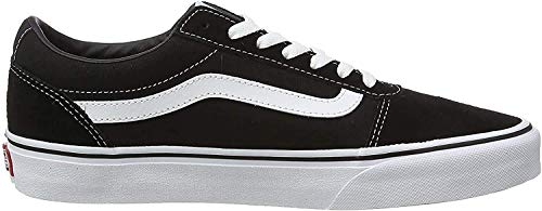 Vans Ward Canvas, Zapatillas Hombre, Negro ((Suede/Canvas) Black/White C4R), 40 EU