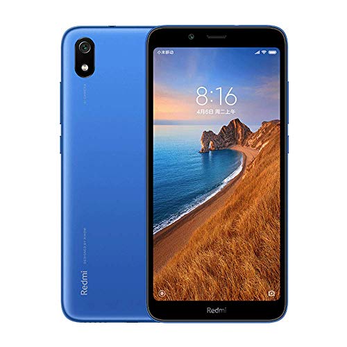 Xiaomi Redmi 7A Smartphone, 2GB RAM 16GB ROM Dual SIM 5.45 '' Pantalla Completa, Qualcomm Snapdragon  SDM439 Octa-Core Procesador,Fuente Grande, Cámara Trasera de 13MP Cámara Frontal de 5MP (Azul)