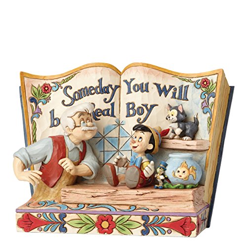 Enesco- Disney Traditions Figurita Un Día Tu Serás Un Niño De Verdad, Multicolor, 13x13x15 cm (4057957)