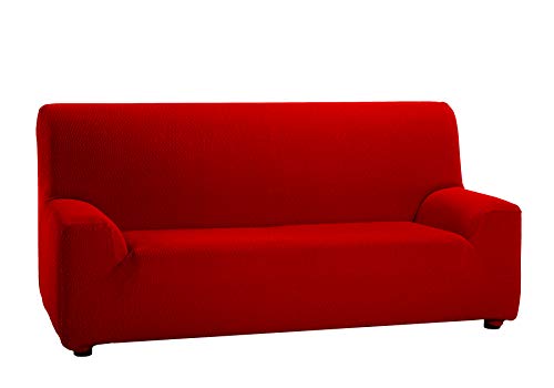 Martina Home Tunez - Funda elástica para sofá, Rojo, 3 Plazas (180-240 cm)