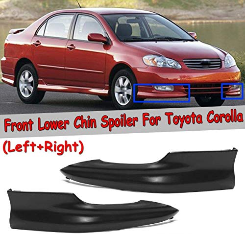 OTBKNB Para Toyota Corolla 2003-2004, un par de paragolpes Delanteros del automóvil Divisor de Labios Spoiler Inferior Labios Spoiler S Estilo de fábrica ángulo de Envoltura Frontal automático