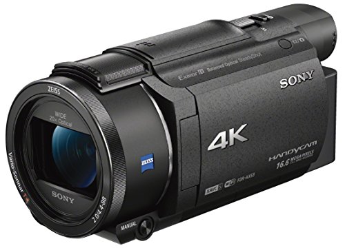 Sony Handycam FDR-AX53 - Videocámara (pantalla de 3", con grabación 4K Ultra HD, lente Zeiss Vario-Sonnar de 26,8 mm, zoom óptico de 20x) Sony Handycam FDR-AX53 - Videocámara (pantalla de 3", con grabación 4K Ultra HD, lente Zeiss Vario-Sonnar de 26,8 mm, zoom óptico de 20x)
