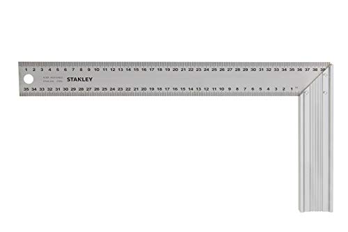 Stanley 1-45-687 Escuadra de carpintero, 200 x 400 mm, GRIS, 400mm