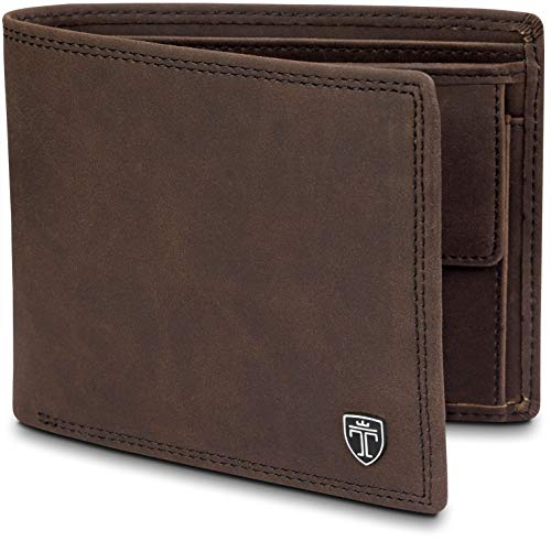 TRAVANDO Cartera Hombre „MADRID“ con Bloqueador RFID, Billetera Marrón, Tarjetero, Monedero Varón, Portamonedas, Regalo, Wallet, Vertical, Bolsillo Monedas Botón a presión Tarjetera, Ranuras TRAVANDO Cartera Hombre „MADRID“ con Bloqueador RFID, Billetera Marrón, Tarjetero, Monedero Varón, Portamonedas, Regalo, Wallet, Vertical, Bolsillo Monedas Botón a presión Tarjetera, Ranuras
