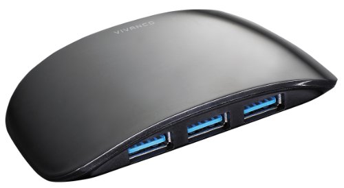 Vivanco USB 3.0 Hub (4 Puertos Activo, Incluye Fuente de alimentación), Color Negro Vivanco USB 3.0 Hub (4 Puertos Activo, Incluye Fuente de alimentación), Color Negro