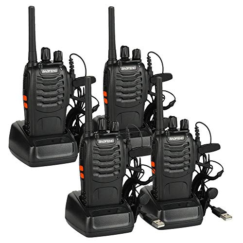 Walkie Talkie Baofeng BF-88E Profesional, PMR446 Libre de Licencia, 16 Canales, Walkie Talkie Recargables USB, versátil y fácil de Uso con Auriculars (2 Pares) Walkie Talkie Baofeng BF-88E Profesional, PMR446 Libre de Licencia, 16 Canales, Walkie Talkie Recargables USB, versátil y fácil de Uso con Auriculars (2 Pares)