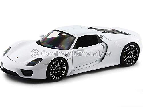 Welly 2013 Porsche 918 Spyder Hard-Top Blanco 1:18 18051