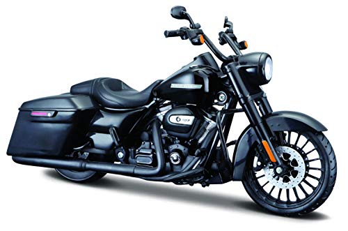 Maisto 532336 de Harley Davidson Road King Special: originalgetreues Motocicleta Modelo 1: 12, lenkbare Tenedor, beweglicher Caballete Lateral, 20 cm Negro