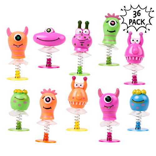 THE TWIDDLERS Juguetes Monstruos Saltarines - Paquete de 36 Juguetes de Resorte - Ideales Regalos de Fiesta Cumpleaños - Piñata - Premios o Detalles de Navidad THE TWIDDLERS Juguetes Monstruos Saltarines - Paquete de 36 Juguetes de Resorte - Ideales Regalos de Fiesta Cumpleaños - Piñata - Premios o Detalles de Navidad