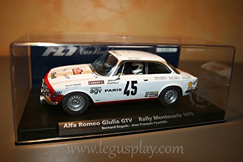 FLy - Scalextric Slot 88133 Compatible Alfa Romeo Giulia GTV Rallye Montecarlo 1976 A-803 FLy - Scalextric Slot 88133 Compatible Alfa Romeo Giulia GTV Rallye Montecarlo 1976 A-803