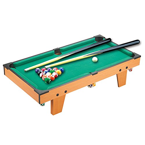 HOMCOM Mesa de Billar con Accesorios Juego de Billar de Madera para Niños +3 Años y Adultos 75x41.5x16.5cm HOMCOM Mesa de Billar con Accesorios Juego de Billar de Madera para Niños +3 Años y Adultos 75x41.5x16.5cm