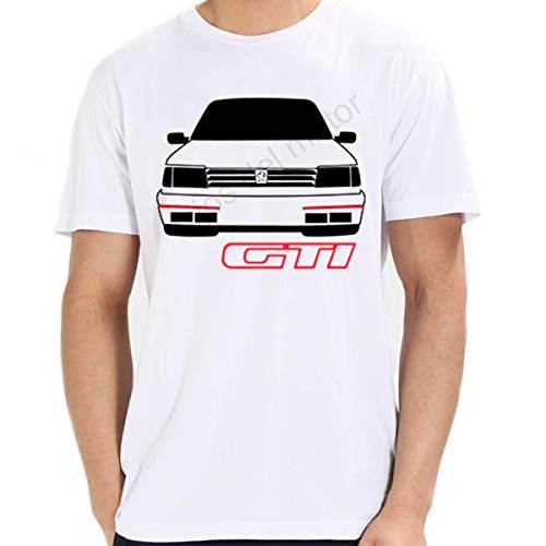 Camiseta Peugeot 309 GTI 16v (Blanco, XL)