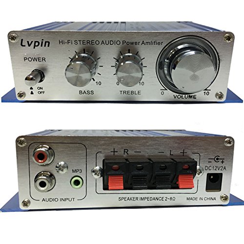 Earlybird Savings Amplificador de audio 12V - Mini amplificador de alta fidelidad Mini Amplificador de potencia de audio Hi-Fi