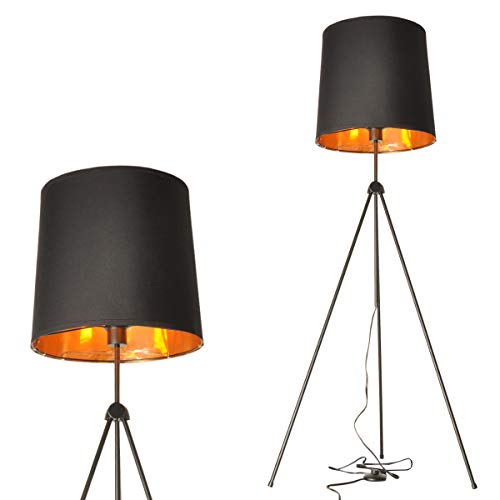 Lampara Pie lampara pie negro dorado Nordica Industrial Vintage Pantalla Grande para Moderna Salon Habitacion Diseno Lectura con Tripode Acero ajustable Lampara Pie lampara pie negro dorado Nordica Industrial Vintage Pantalla Grande para Moderna Salon Habitacion Diseno Lectura con Tripode Acero ajustable