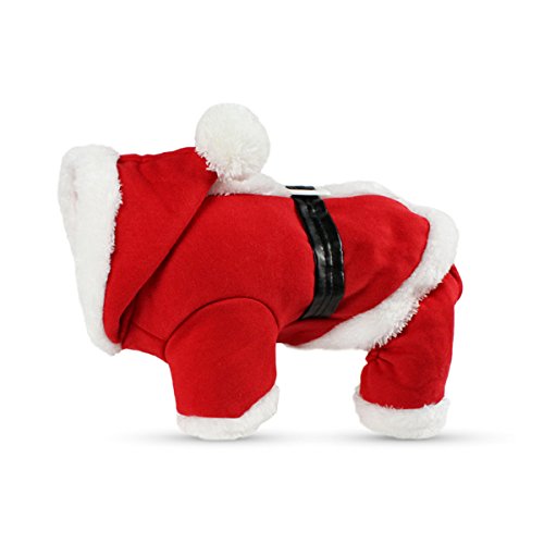 PETCUTE Trajes de Navidad para Perros Ropa Papa Noel para Perros Ropa navideña Papa Noel para Perros PETCUTE Trajes de Navidad para Perros Ropa Papa Noel para Perros Ropa navideña Papa Noel para Perros