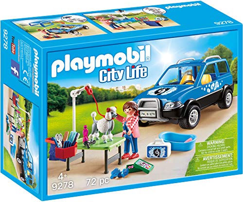 PLAYMOBIL City Life Coche Lavandería de Perros, A partir de 4 años (9278)