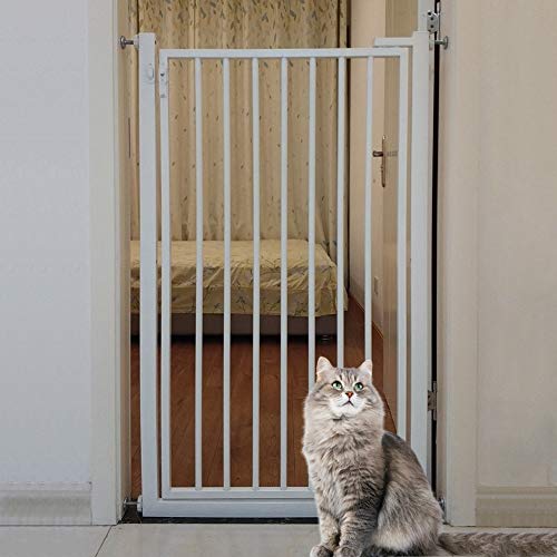 Puertas de bebé Puertas Metálicas For Mascotas con Puerta Peatonal For Gatos, Puertas For Bebés A Presión For Escaleras Escalera, 53-79 Cm De Ancho, 80/90/100/110/120 Cm De Alto Puertas de bebé Puertas Metálicas For Mascotas con Puerta Peatonal For Gatos, Puertas For Bebés A Presión For Escaleras Escalera, 53-79 Cm De Ancho, 80/90/100/110/120 Cm De Alto