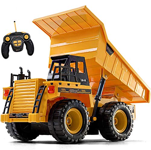 Top Race Juguete de camión volquete RC Completamente Funcional Modelo 112 de 5 Canales actualizado, Juguetes de Control Remoto, Camiones de construcción Pesada para niños. TR-112AA Top Race Juguete de camión volquete RC Completamente Funcional Modelo 112 de 5 Canales actualizado, Juguetes de Control Remoto, Camiones de construcción Pesada para niños. TR-112AA