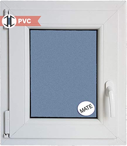 Ventana PVC Practicable Oscilobatiente Izquierda 500 ancho x 600 alto 1 hoja con vidrio Carglass (Climalit Mate)
