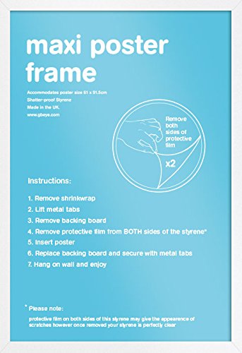 GB Ey- Marco para póster, Blanco, 61 x 91,5 cm GB Ey- Marco para póster, Blanco, 61 x 91,5 cm