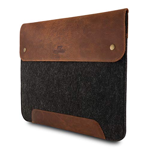 MegaGear - Funda de Piel y Forro Polar para MacBook de 13,3", Color marrón