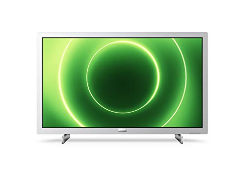 Philips 24PFS6855/12 Televisor 24 Pulgadas LED,Full HD, HDR 10, Pixel Plus HD, Smart TV, DTS-HD, HDMI,Modelo 2020/2021, Plateado Claro, 60 cm