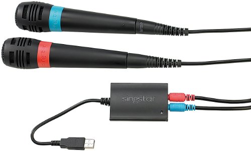 Singstar Original USB  Micrófonos en doble Pack para PlayStation 2, 3 y 4