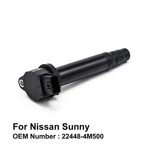 SLONGK Bobina De Encendido, para Nissan Sunny Código del Motor Qg18De Qg16De 1.8L 1.6L OEM 22448-4M500 (Paquete De 4)