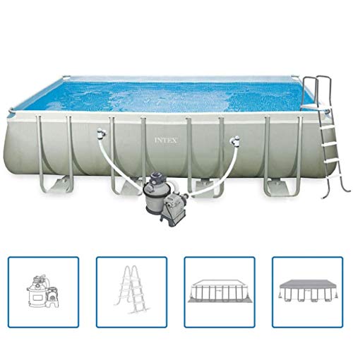 vidaXL Intex Ultra - Juego de piscina exterior rectangular, de 549 x 274 132 cm, 28352GN