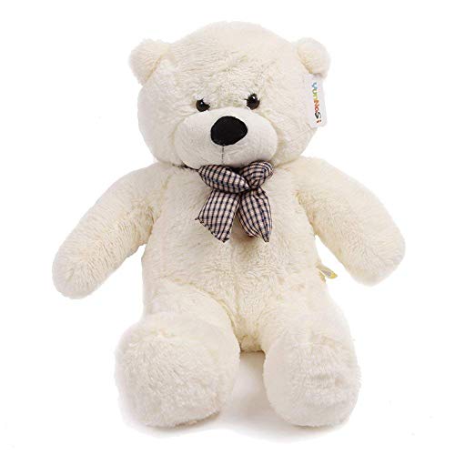 YunNasi Gigante Teddy Oso de Peluche Animal de Felpa Osito Suave Grande Blanco 120 cm YunNasi Gigante Teddy Oso de Peluche Animal de Felpa Osito Suave Grande Blanco 120 cm