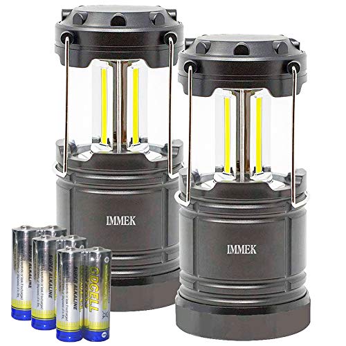 IMMEK Lámpara Camping COB LED (2Pack) Plegable con Imanes y Gancho, Linterna Portátil a Pilas para Aficionados de Pesca, Montaña y Otros Actividades al Aire Libre - Incluye Pilas IMMEK Lámpara Camping COB LED (2Pack) Plegable con Imanes y Gancho, Linterna Portátil a Pilas para Aficionados de Pesca, Montaña y Otros Actividades al Aire Libre - Incluye Pilas