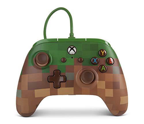 Mando inalámbrico para Xbox One de PowerA: Minecraft Grass Block