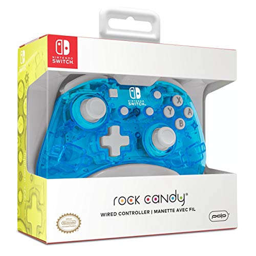 PDP - Mando Mini Con Cable Rock Candy Azul Glow (Nintendo Switch)