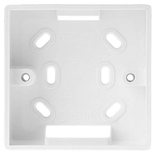 Soporte para la caja de conexiones para el control del termostato, anclaje sobre pared (86 mm x 86 mm) Soporte para la caja de conexiones para el control del termostato, anclaje sobre pared (86 mm x 86 mm)