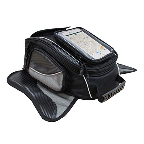 Bolsa de Tanque de Motocicleta - Oxford Saddle Negro Bolsas para depósito Motocicleta - Universal Fuerte Bolsa magnética para Honda Yamaha Suzuki Kawasaki Harley - Dracarys