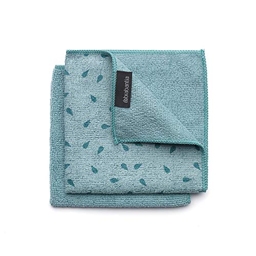 Brabantia 117701 Paños de cocina de microfibra, Menta, pack de 2 Brabantia 117701 Paños de cocina de microfibra, Menta, pack de 2