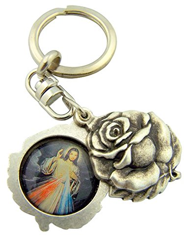 Llavero Divina Misericordia de Jesús Medalla Inmaculado Corazón de María Medalla Divina Misericordia de Jesús.