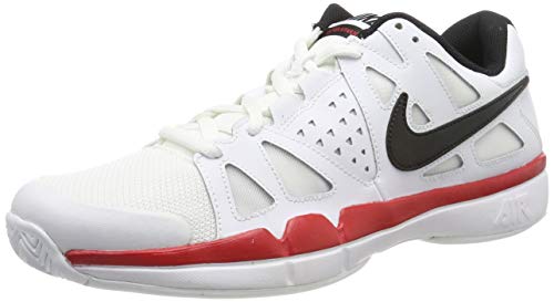 Nike Air Vapor Advantage Clay, Zapatillas de Tenis para Hombre, Multicolor (White/Black/University Red 106), 44 EU