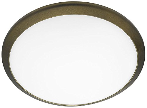 Philips myLiving Denim - Plafón LED, iluminación de interior, luz blanca cálida, 4,5 W, diámetro 24,3 cm, color bronce