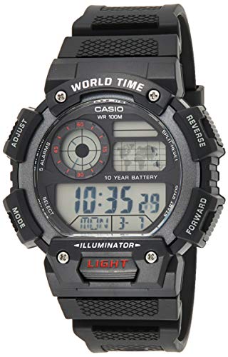 Casio Reloj Digital para Hombre de Cuarzo con Correa en Resina AE-1400WH-1AVEF Casio Reloj Digital para Hombre de Cuarzo con Correa en Resina AE-1400WH-1AVEF
