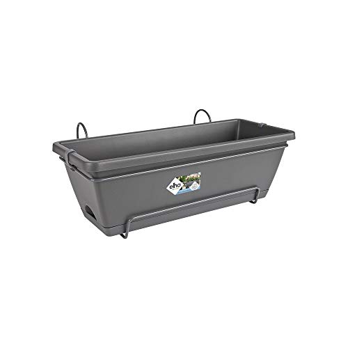 Elho Barcelona All-In-One Jardinero balcón, Antracita, L 50 x W 28.6 x H 21.4 cm Elho Barcelona All-In-One Jardinero balcón, Antracita, L 50 x W 28.6 x H 21.4 cm