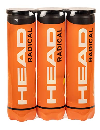 HEAD Radical - Pelota de tenis, color amarillo (Paquete triple)