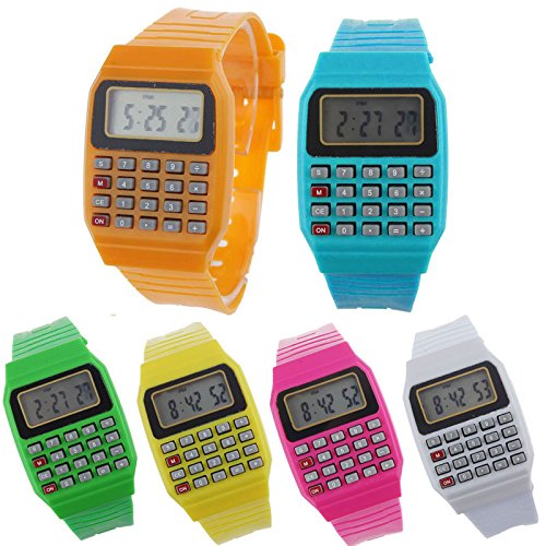 Lote de 24 Relojes Calculadora, Reloj Calculadora Niños - Divertidos Relojes niños y niñas. Relojes para comunion