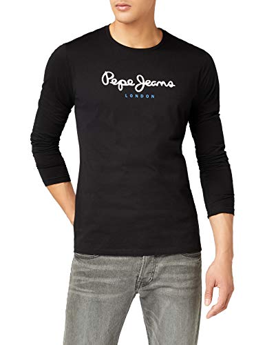 Pepe Jeans Eggo Long, Top de Manga Larga Para Hombre, Negro (Black 999), Large Pepe Jeans Eggo Long, Top de Manga Larga Para Hombre, Negro (Black 999), Large
