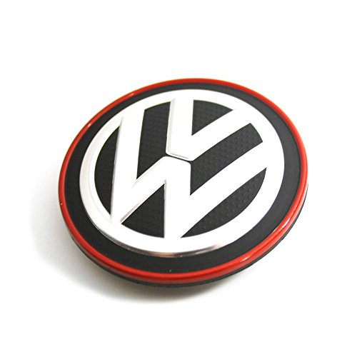 Recambio Original Volkswagen - Tapa Centro Rueda Llantas de Aleación (borde cromado / rojo), 5G0601171BLYC